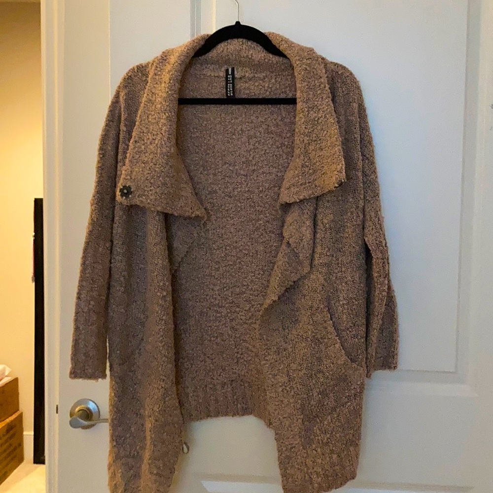 Fuzzy oversized sweater